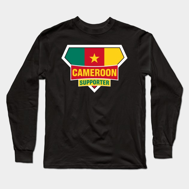 Cameroon Super Flag Supporter Long Sleeve T-Shirt by ASUPERSTORE